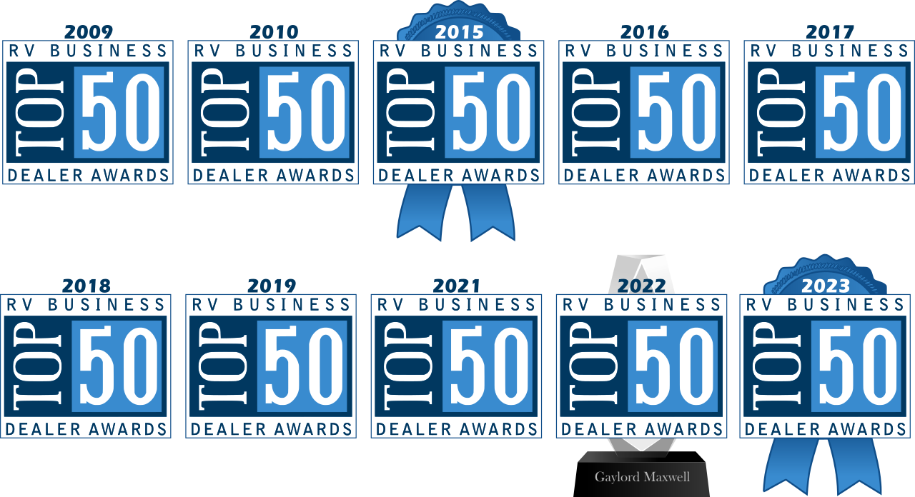 RV Business Top 50 Dealer badge